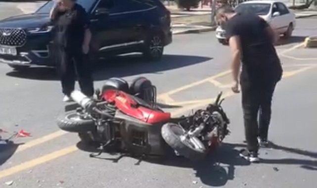 Karabük’te otomobille çarpışan motosikletli yaralandı