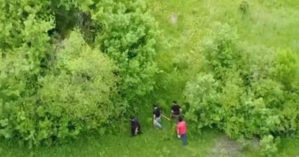 Eflani'de muhtarın dronuyla kaçak kazı şüphelileri tespit ed