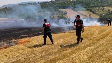 Karabük’te çıkan anız yangını söndürüldü