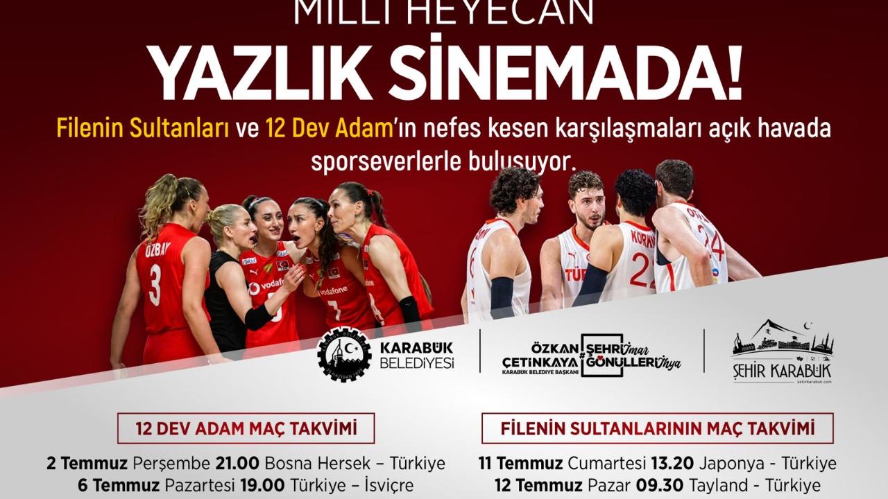 MİLLİ MAÇ HEYECANI YENİŞEHİR YAZLIK SİNEMADA YAŞANACAK